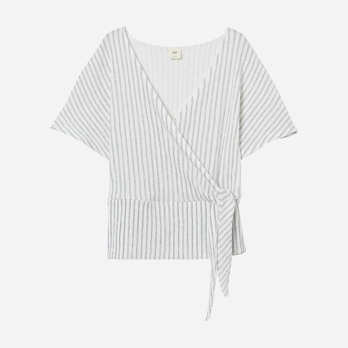 

Блузка H&M 0760597_полоска_01 M Белая