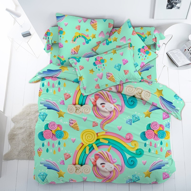 

Детское постельное белье Пластилиновый мир CottonTwill 1.5-спальное 150х220 см Поплин (ДПР013-3)