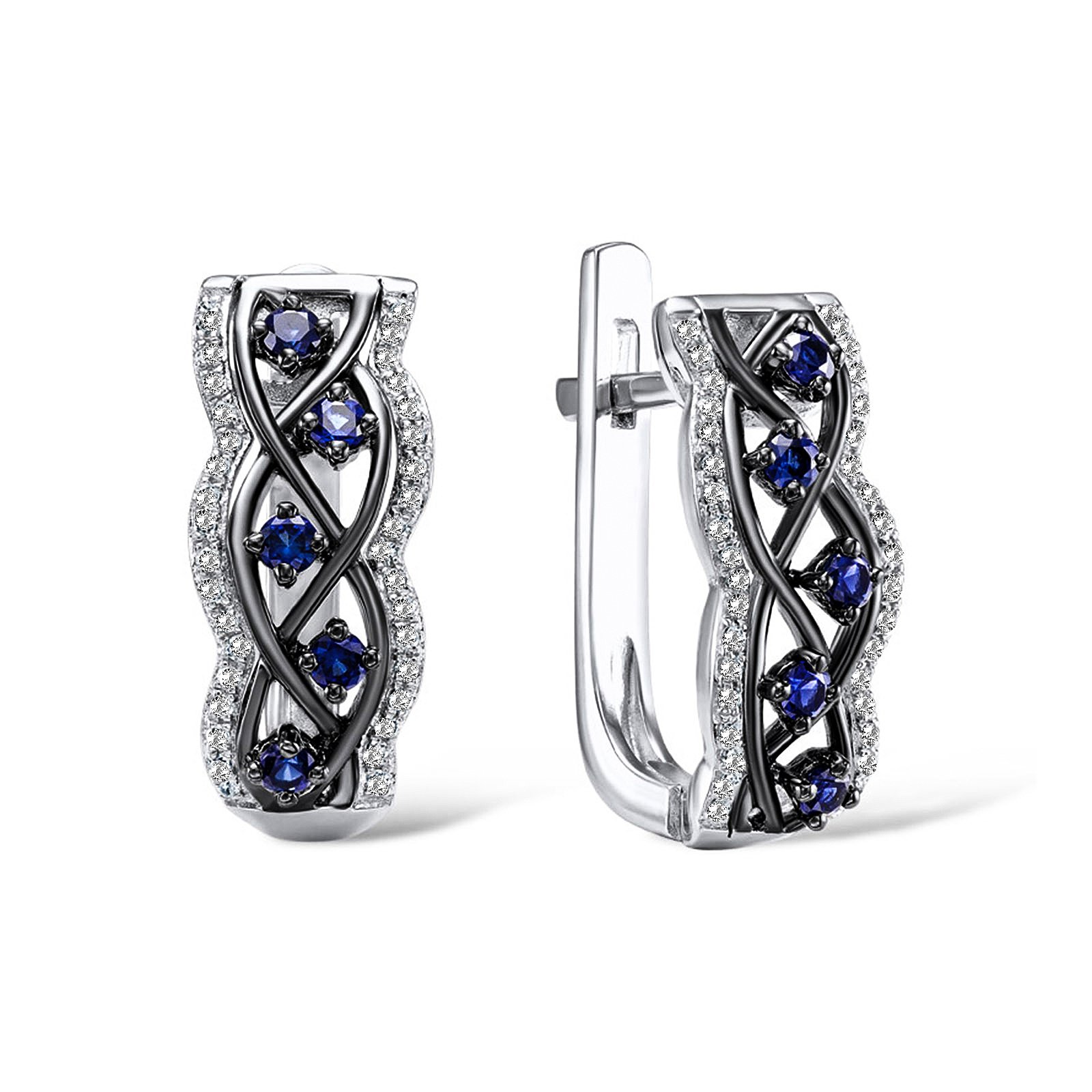 

Серьги из серебра с куб. циркониями 1755182