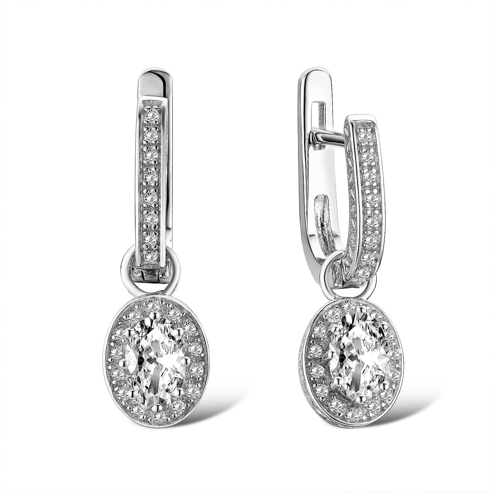 

Серьги из серебра с куб. циркониями 1755175
