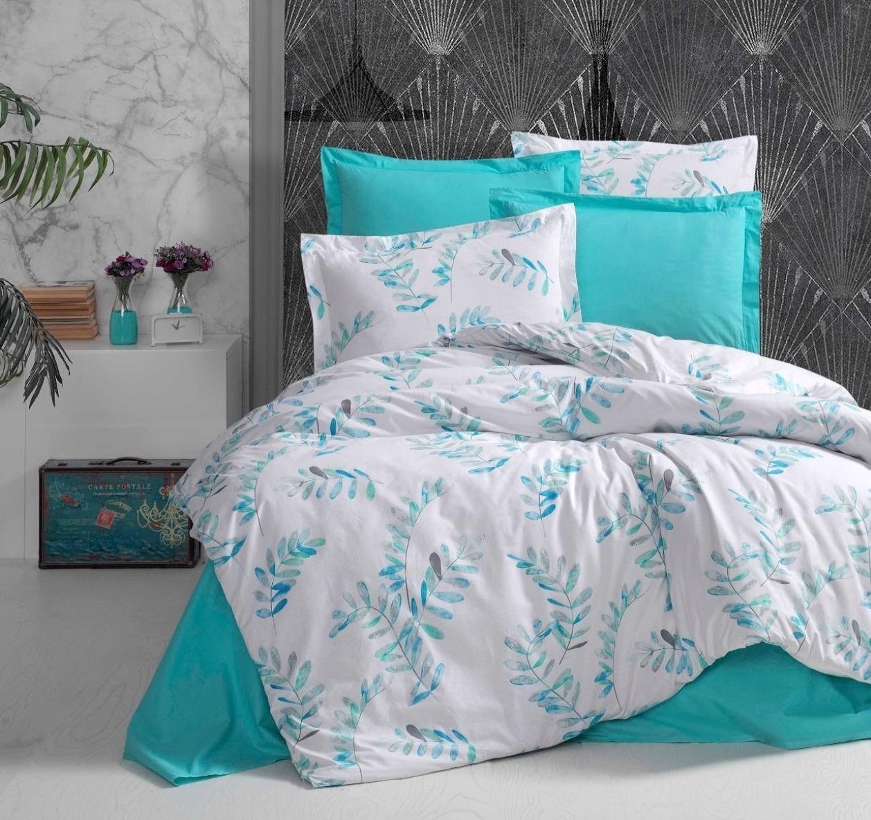

Комплект постельного белья Аланья CottonTwill 1.5-спальный 150х220 см Турецкий Ранфорс (ТRD001-3)