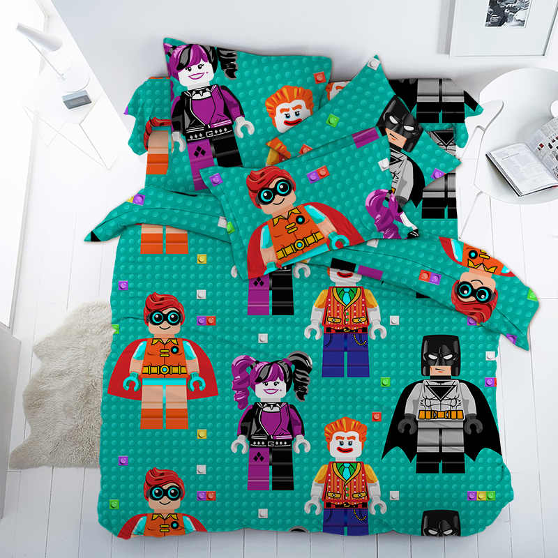 

Комплект детского постельного белья Фигурки "LEGO" CottonTwill 1-спальный 150х220 см Поплин (ДПР034-2)