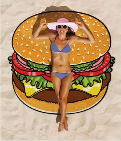 

Пляжный коврик Hamburger 143см