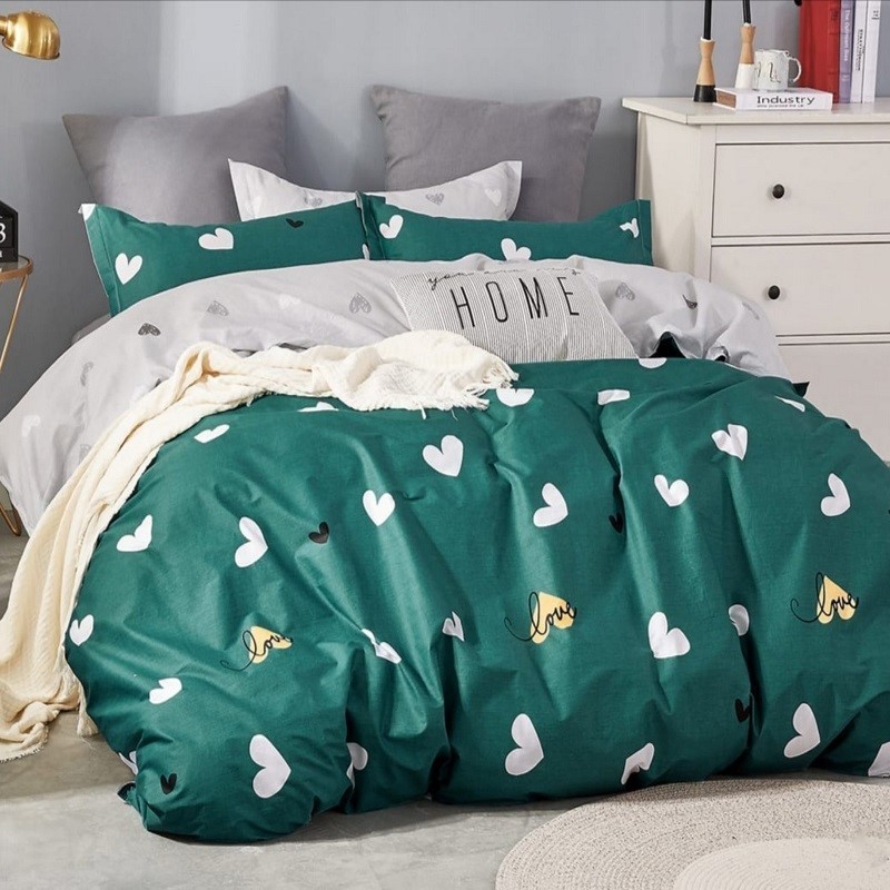

Комплект постельного белья Сердечки "Lovely dreams" NoviTеks 2-спальный 200х220 см Бязь Gold (NTбг0127-3)