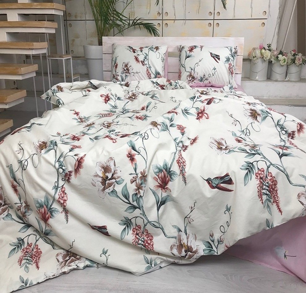 

Комплект постельного белья Утренний сад CottonTwill Сатин Premium 220х240 см Евро (SP066-5)