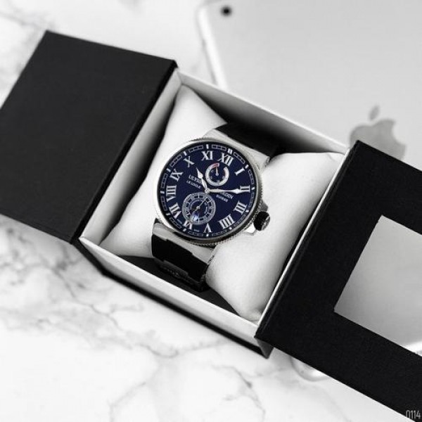 

Наручний годинник Ulysse Nardin Maxi Marine AAA Silver-Black