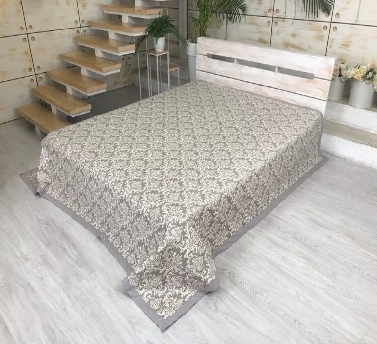 

Покрывало жаккардовое двухстороннее Богемская рапсодия CottonTwill 220х235 см (П011-1)