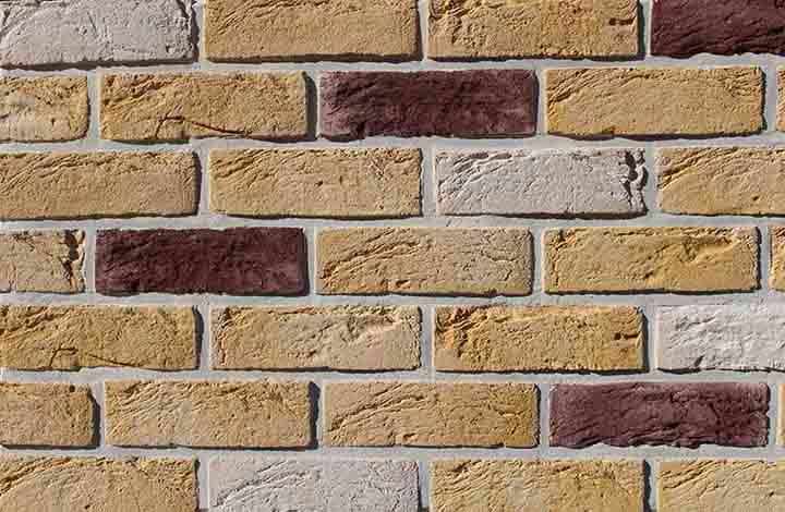 

Облицовочная плитка Loft Brick Тоскана Желто-белый с темными вставками 210x65 мм (под заказ)