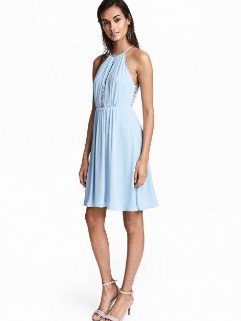 

Платье H&M 0497751_01  Голубое, Платье H&M 0497751_01 38 Голубое