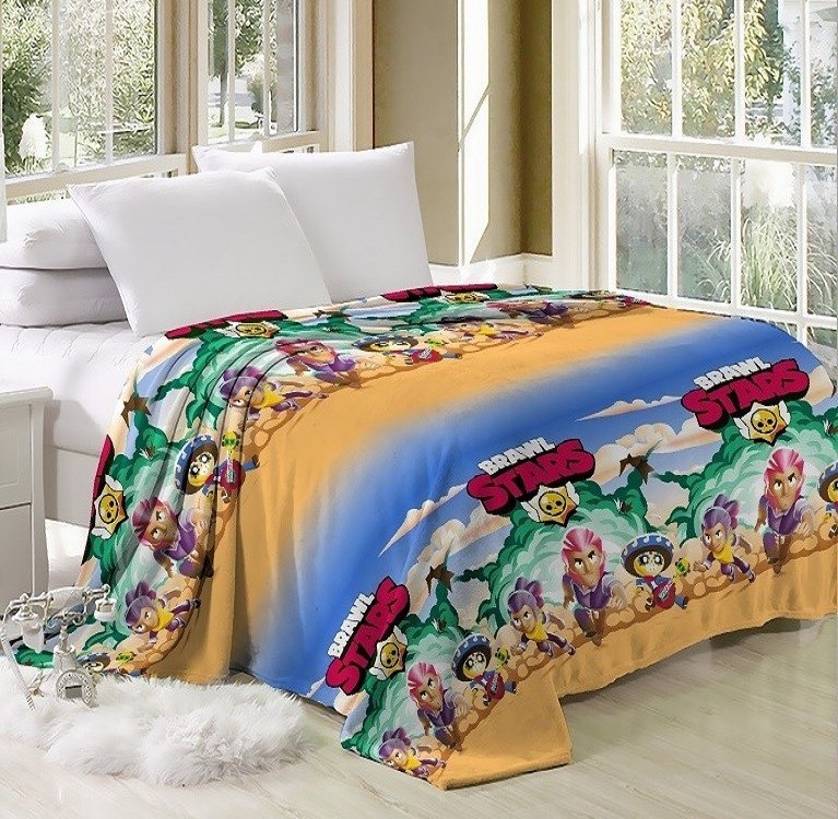 

Плед-покрывало Бравл Старс CottonTwill 180х210 см Велсофт (СТП040-3)