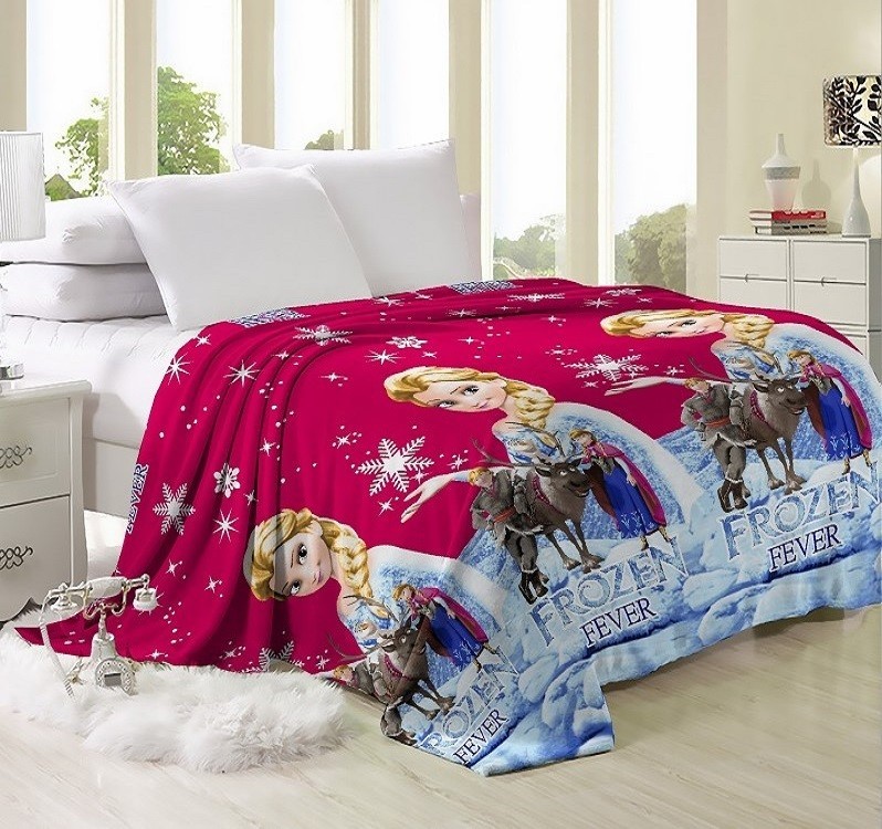 

Плед-покрывало Холодное сердце CottonTwill 180х210 см Велсофт (СТП039-3)