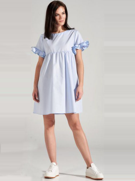 

Платье Basic Story DR-9-504-003-9  Голубое, Платье Basic Story DR-9-504-003-9 L Голубое