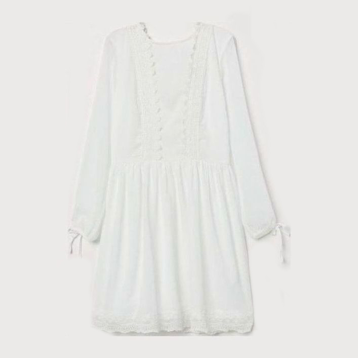 

Платье H&M 511-7059559  Белое, Платье H&M 511-7059559 38 Белое