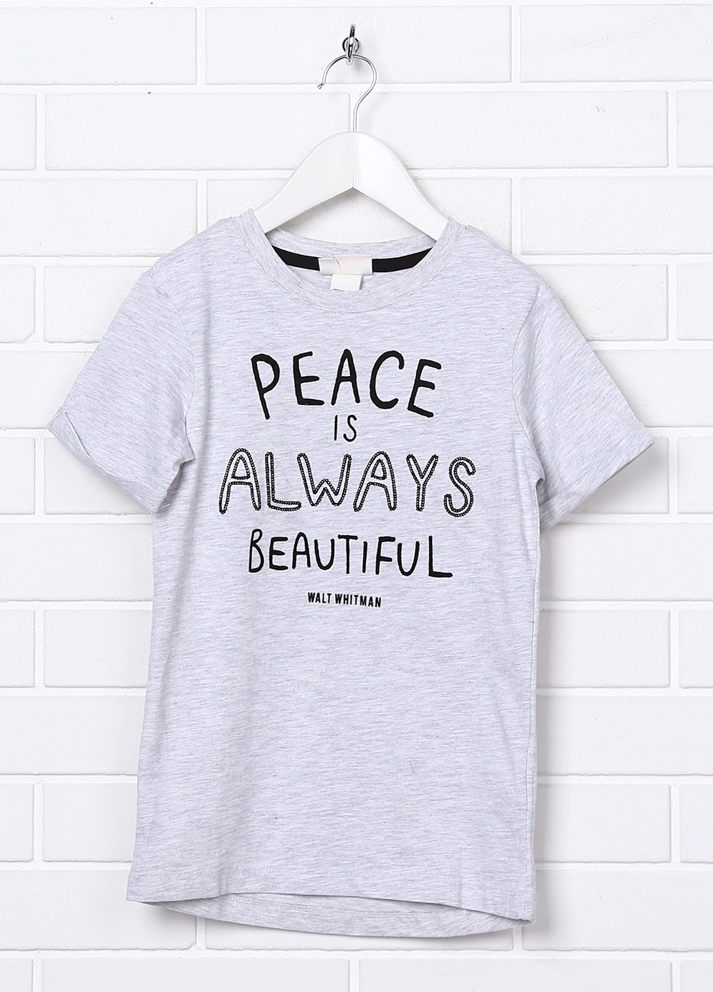 

Футболка H&M 98/104 см серый 9999965886718