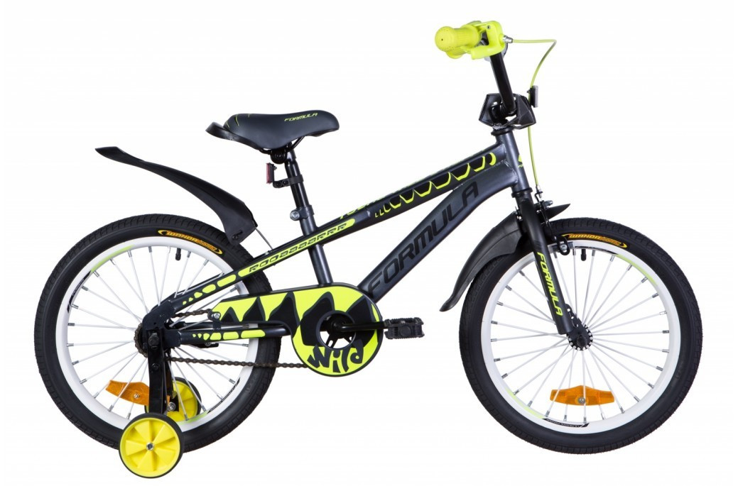 

Велосипед ST 18" Formula WILD рама-9" серо-желтый с черным (м) с крылом Pl 2021