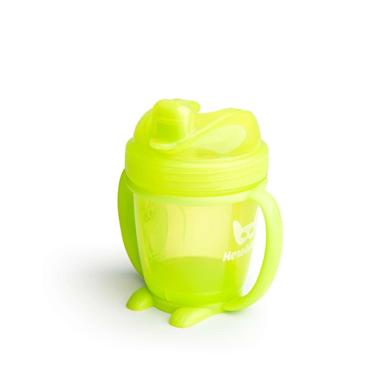 

Чашка-непроливайка Herobility HeroSippy с мягким носиком 150 мл 6 мес+ желтая