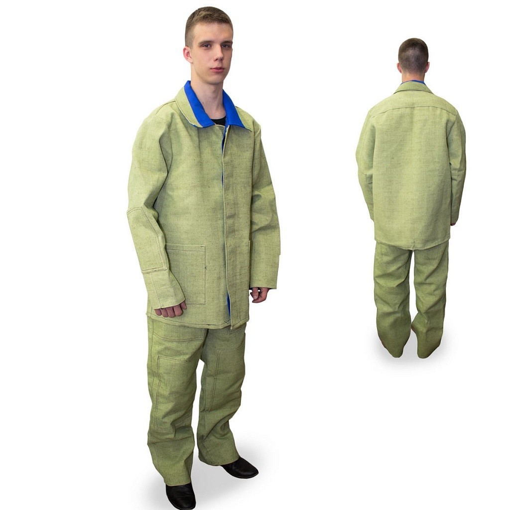 

Костюм рабочий брезентовый (сварщика) Инфотел 48-50/3-4 (пл 520г/м.кв) зеленый