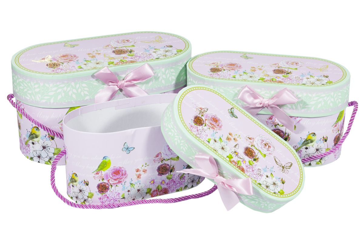 

Подарочные коробки Unison в форме сундука разноцветные 24,5x12,5x12,5см 3 шт (TY091-3)