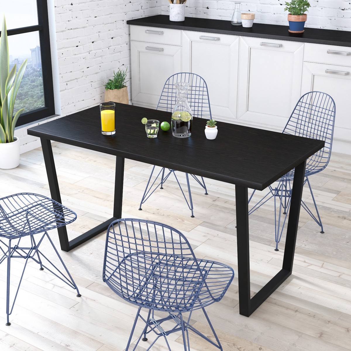 

Стол обеденный Трапеция Loft Design Венге Луизиана