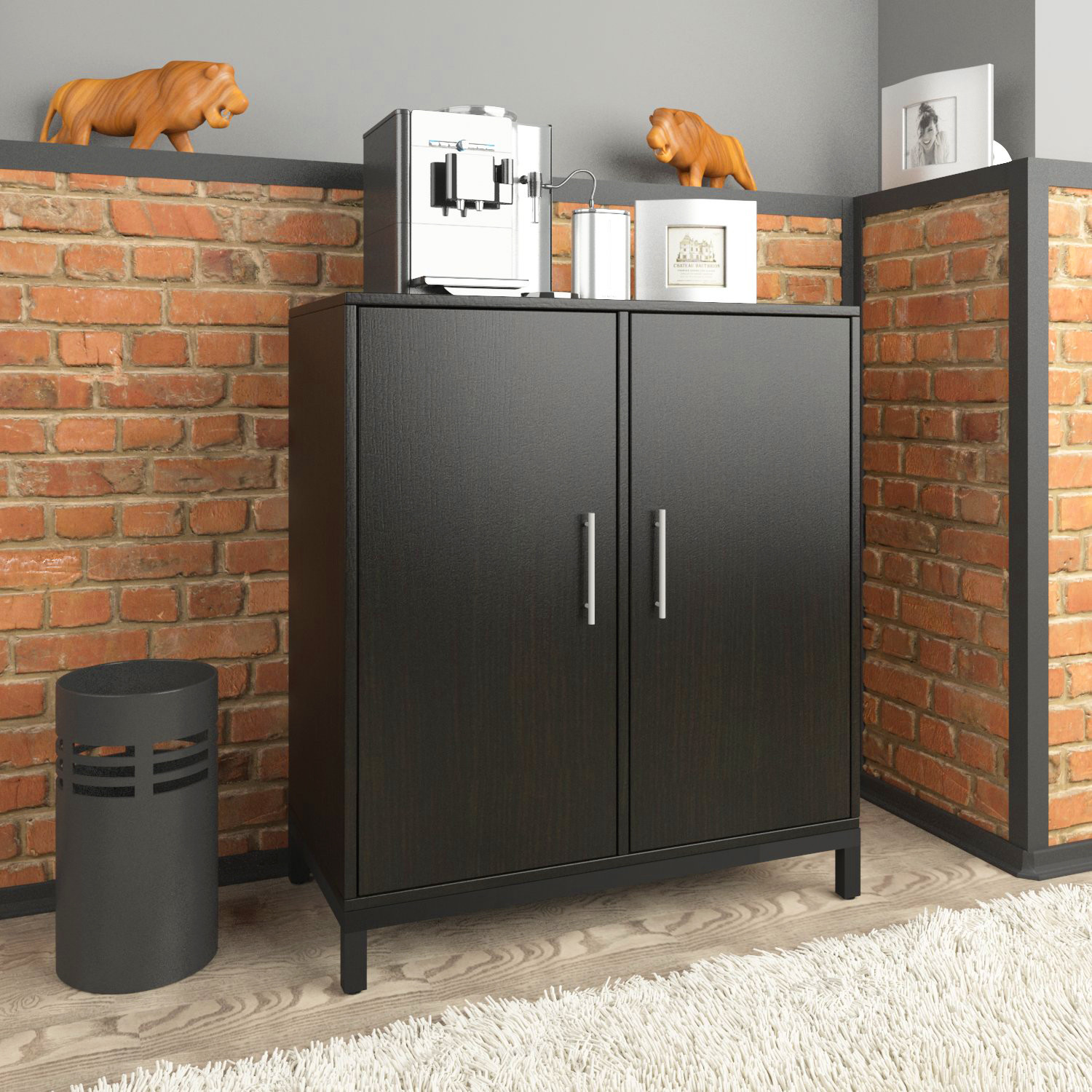 

Тумба офисная L-800 Loft design Венге Луизиана