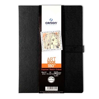 

Блокнот Canson для набросков и записей Art Book 180° 96г/м А4 80 листов