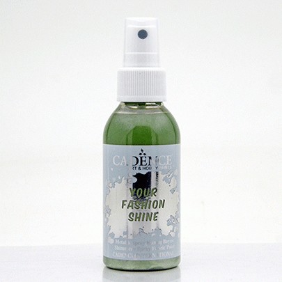 

Краска спрей перламутровая для ткани Cadence Your Fashion Spray shinefabric Paint 100 мл Зеленые листья