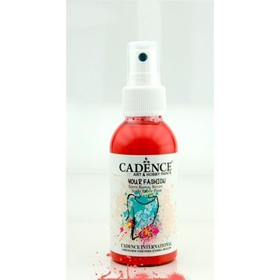 

Краска-спрей для ткани Cadence Your Fashion Spray Fabric Paint 100 мл Скарлет