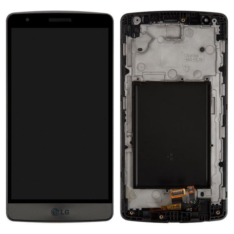 

Дисплей для LG G3s D724, сірий, із сенсорним екраном, з передньою панеллю, Original (PRC)