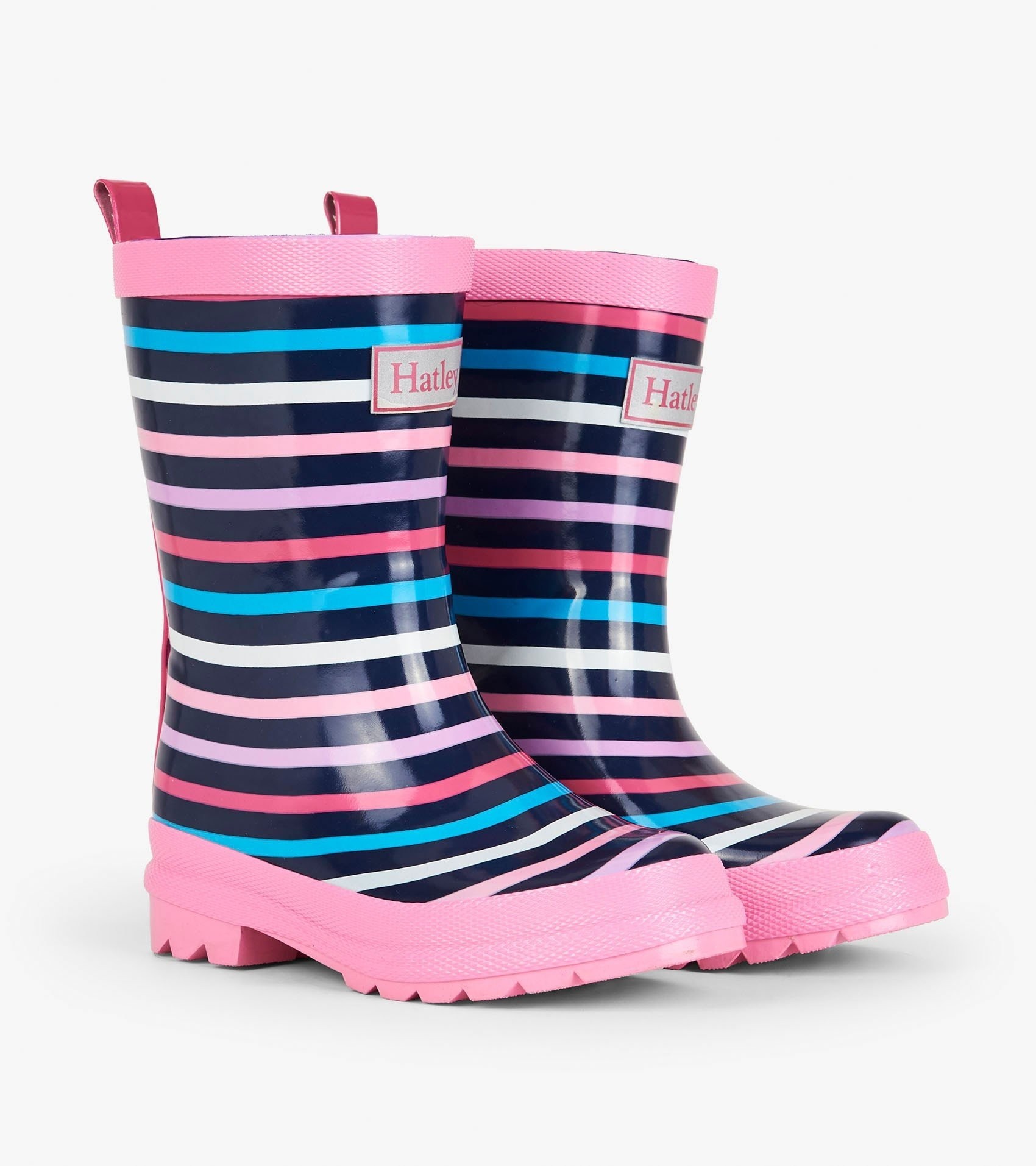 

Гумові чоботи Hatley Colourful Stripes 13 рожевий 31 (S19MSK1366)