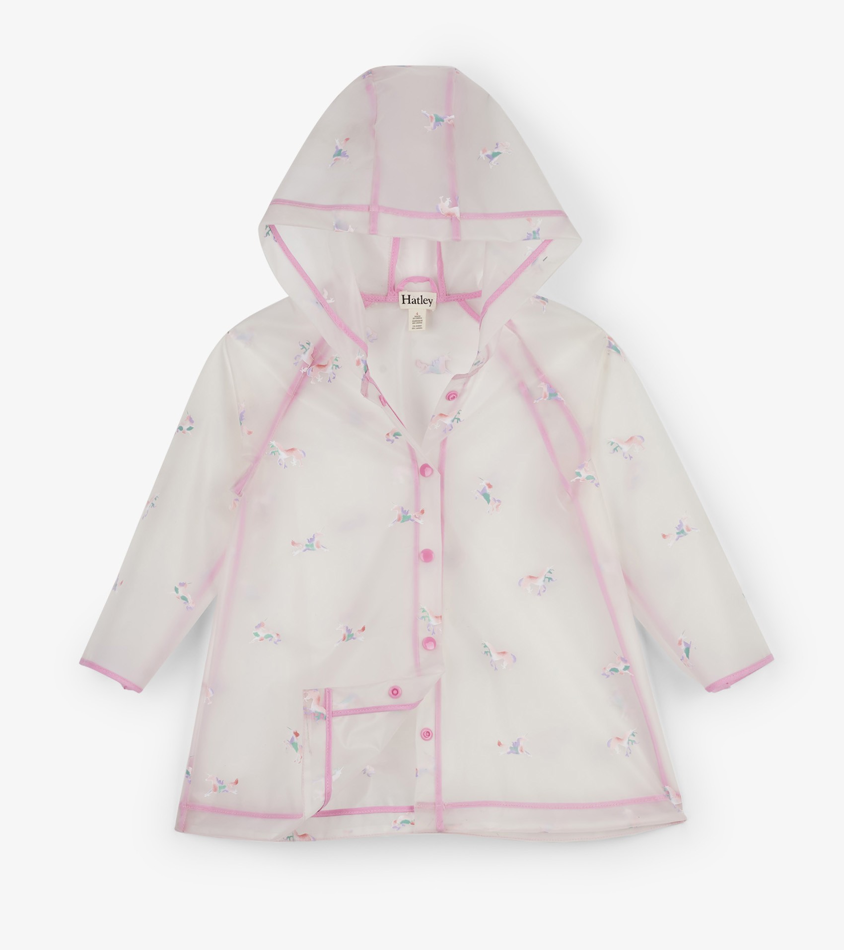 

Плащ Hatley Rainbow Unicorns 10A прозорий 140см (S19RUK1431)