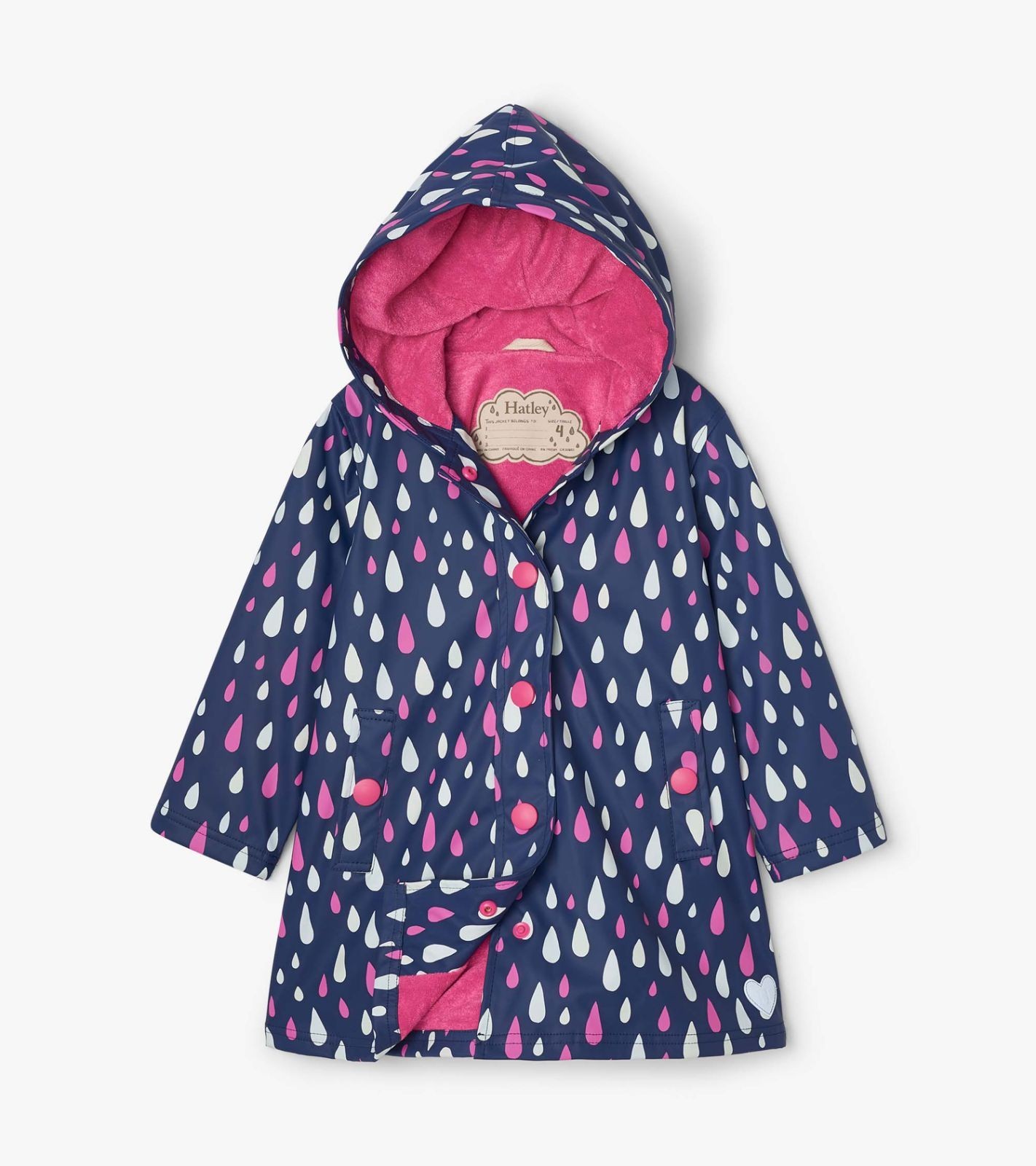 

Плащ , що змінює колір Hatley Rain Drops 7A фіолетовий 122см (S21DDK817)