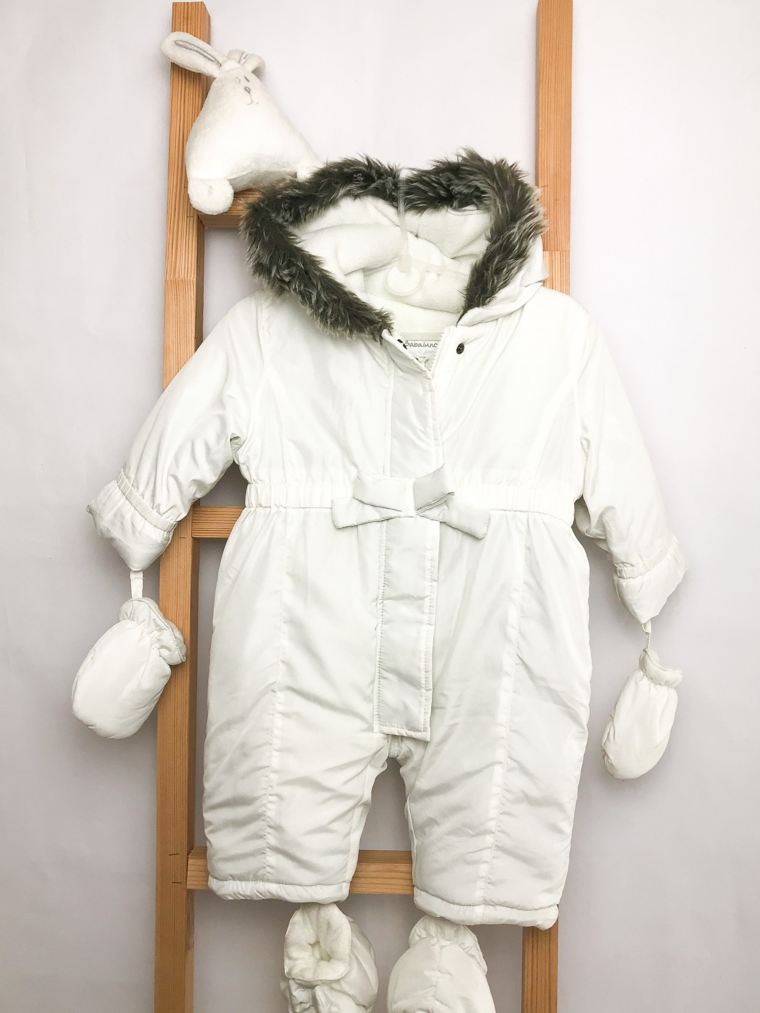 

Теплый демисезонный комбинезон Babaluno для девочки на 74 см