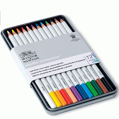 

Набор акварельных карандашей в металле Winsor&Newton Studio Collection Watercolour Pensil 12 шт