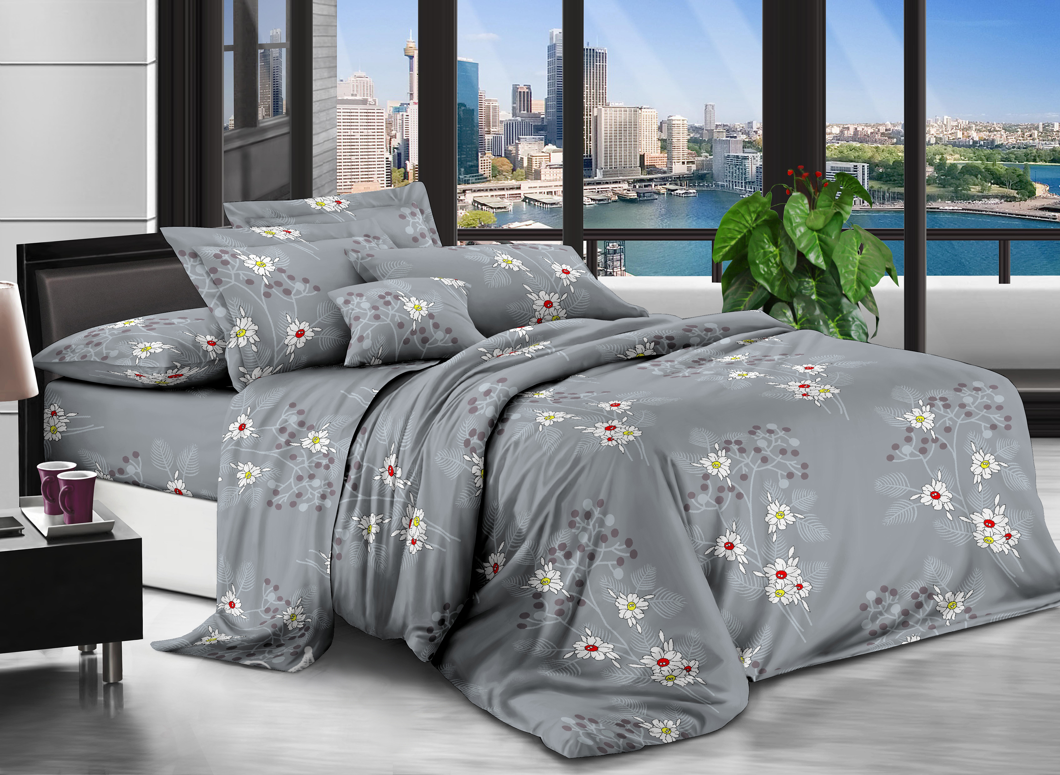 

Комплект постельного белья Modern Микросатин 15-0233 Lupine 143х210