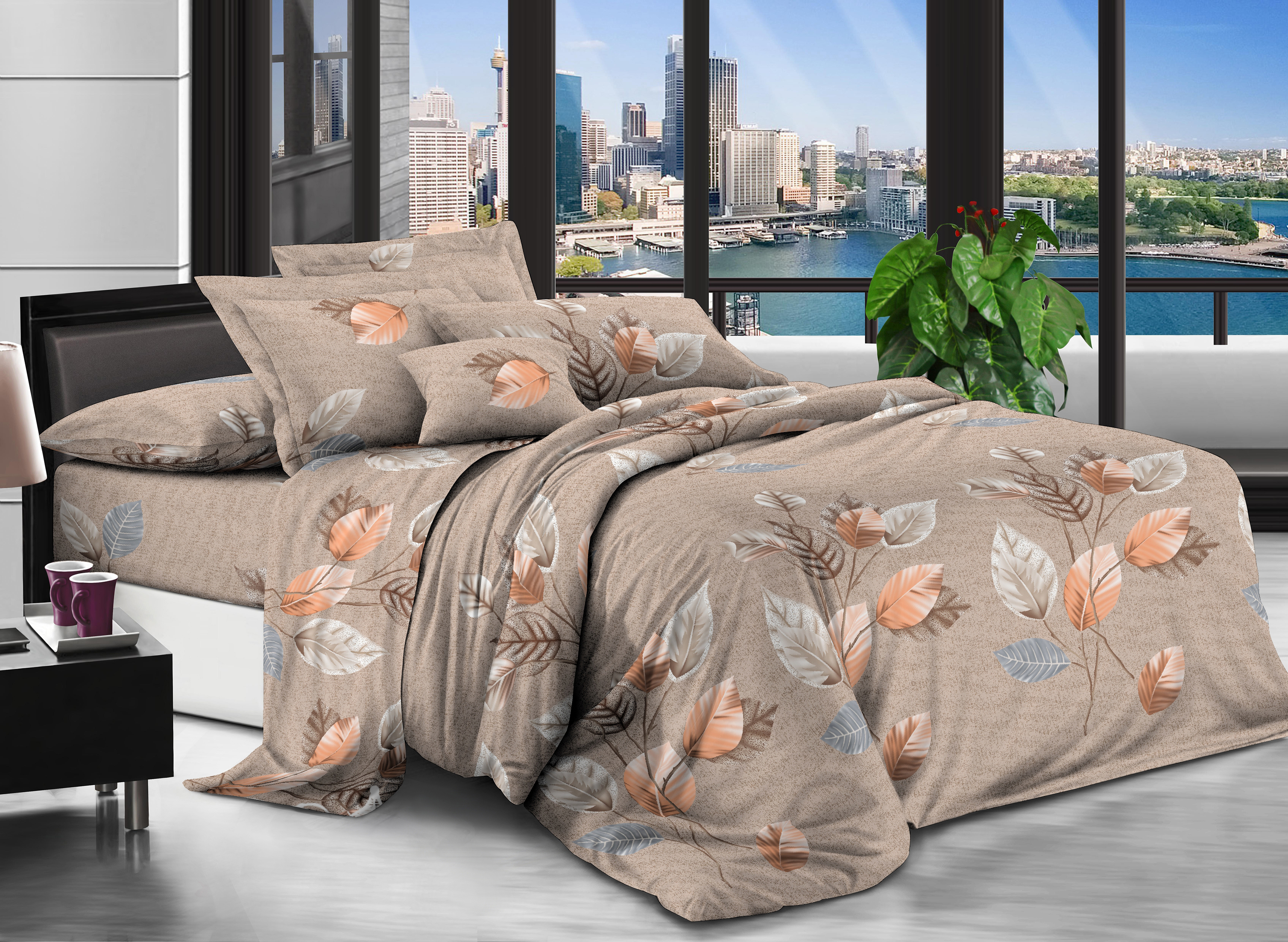 

Комплект постельного белья Modern Микросатин 15-0249 Steven 2х143х210