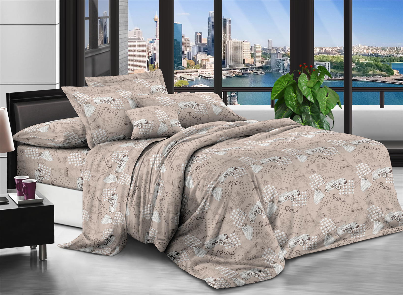 

Пододеяльник Modern Микросатин 15-0229 Cappuccino 175x210