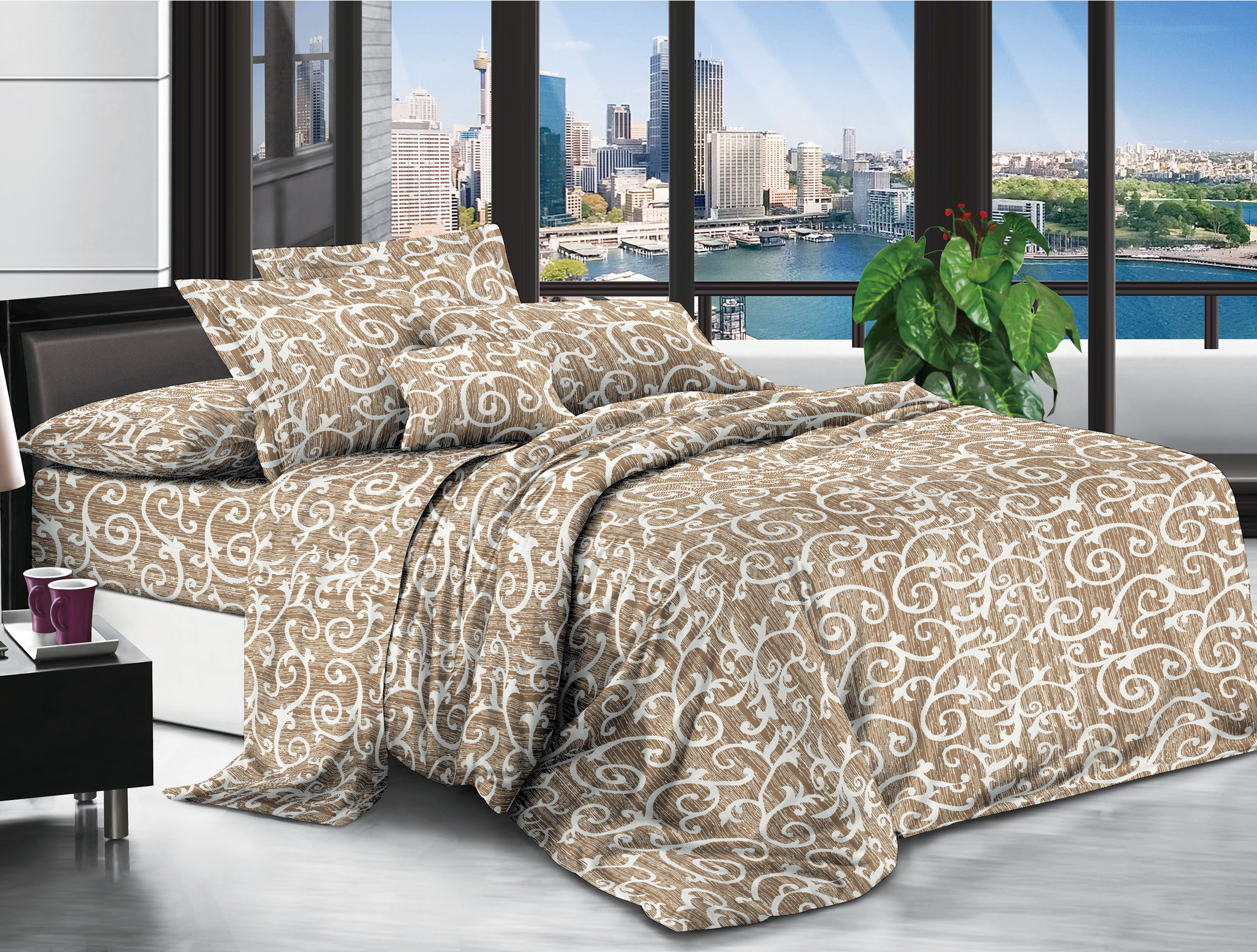 

Пододеяльник Modern Микросатин 15-0230 Latte 110x140