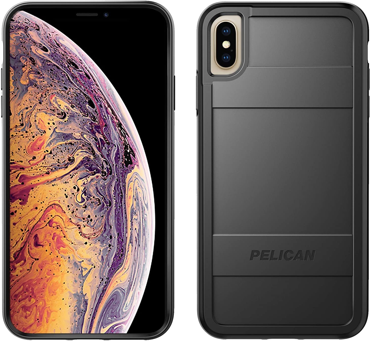 

Противоударный защитный чехол бампер Pelican Protector Black для iPhone XS Max