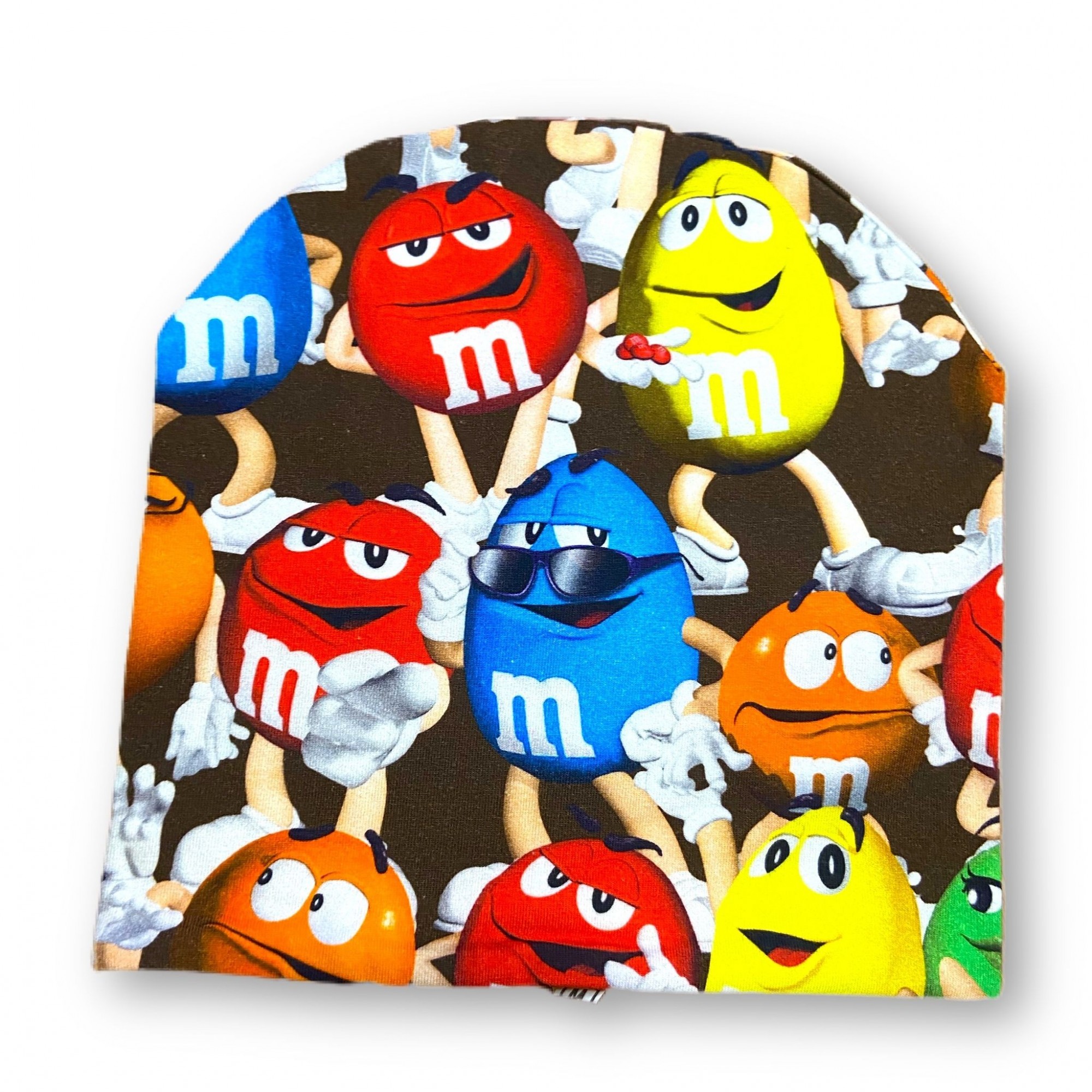 

Шапка детская трикотаж р. 48-52 двухсторонняя M&Ms Принт pd020310