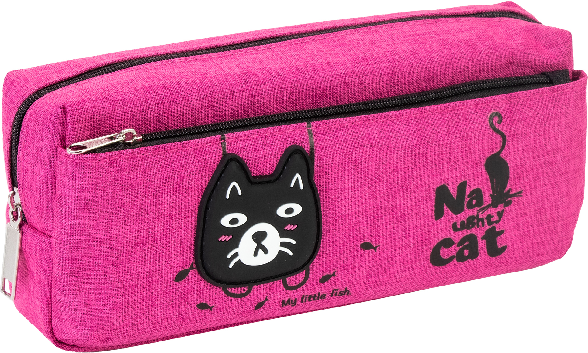 

Пенал Cool For School 2 отделения Naughty Cat розовый (CF86993)