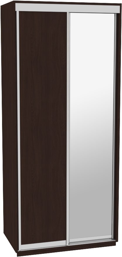 

Шкаф-купе ДОМ ЭКО116 Венге ДСП+Зеркало 110x60x240