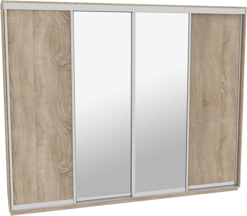 

Шкаф-купе ДОМ Н4336 Дуб сонома ДСП+Зеркало 330x60x240