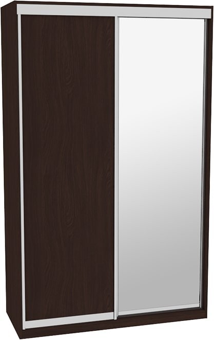 

Шкаф-купе ДОМ ЭКО146 Венге ДСП+Зеркало 140x60x240