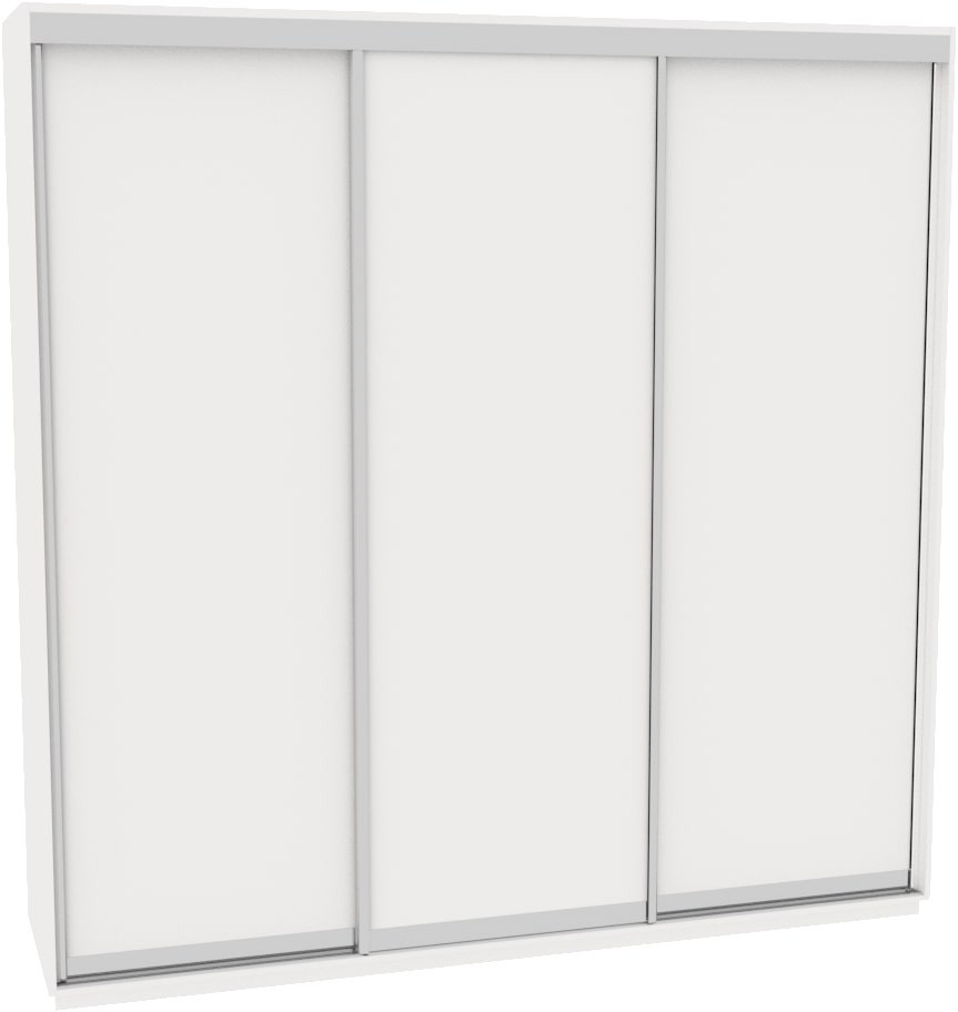 

Шкаф-купе ДОМ Н4246 Белый ДСП 240x60x240