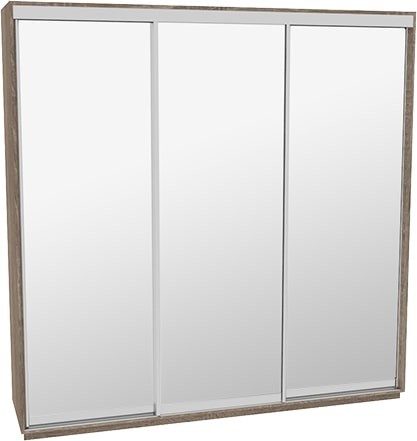 

Шкаф-купе ДОМ ВГ246 Дуб сонома трюфель Зеркало 240x60x240