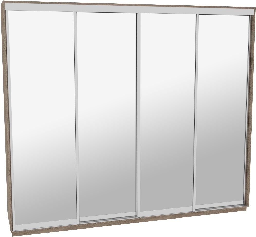 

Шкаф-купе ДОМ Н4306 Дуб сонома трюфель Зеркало 300x60x240