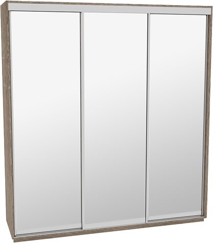 

Шкаф-купе ДОМ ВГ216 Дуб сонома трюфель Зеркало 210x60x240