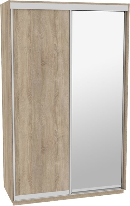

Шкаф-купе ДОМ ЭКО156 Дуб сонома ДСП+Зеркало 150x60x240