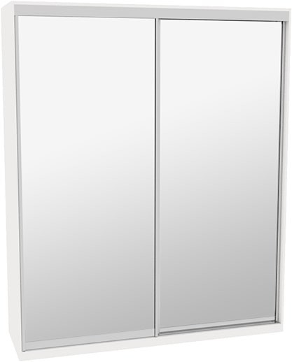 

Шкаф-купе ДОМ Н3216 Белый Зеркало 210x60x240