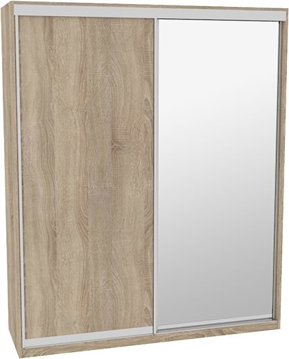 

Шкаф-купе ДОМ Н3206 Дуб сонома ДСП+Зеркало 200x60x240